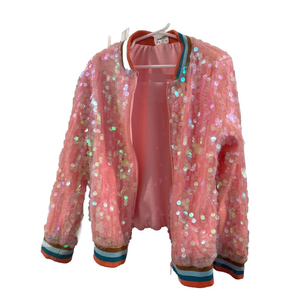 Sequence Rainbow Girls Coat Sz7 EUC